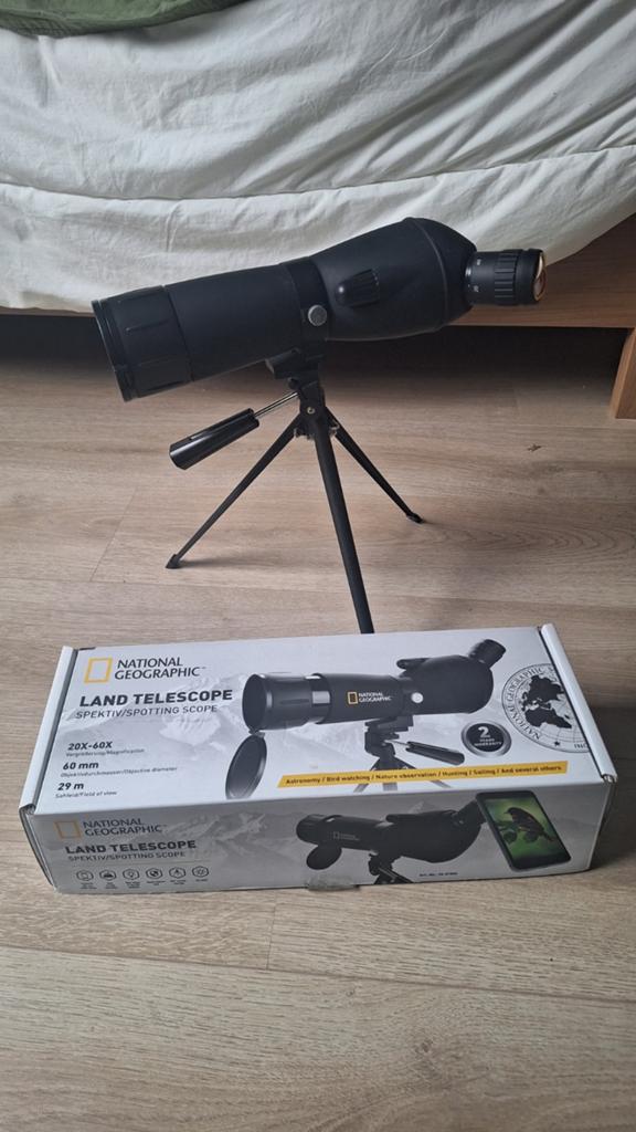 National Geographic Land Telescoop 20-60x60 met statief, Audio, Tv en Foto, Optische apparatuur | Telescopen, Ophalen, Onderdelen of Toebehoren