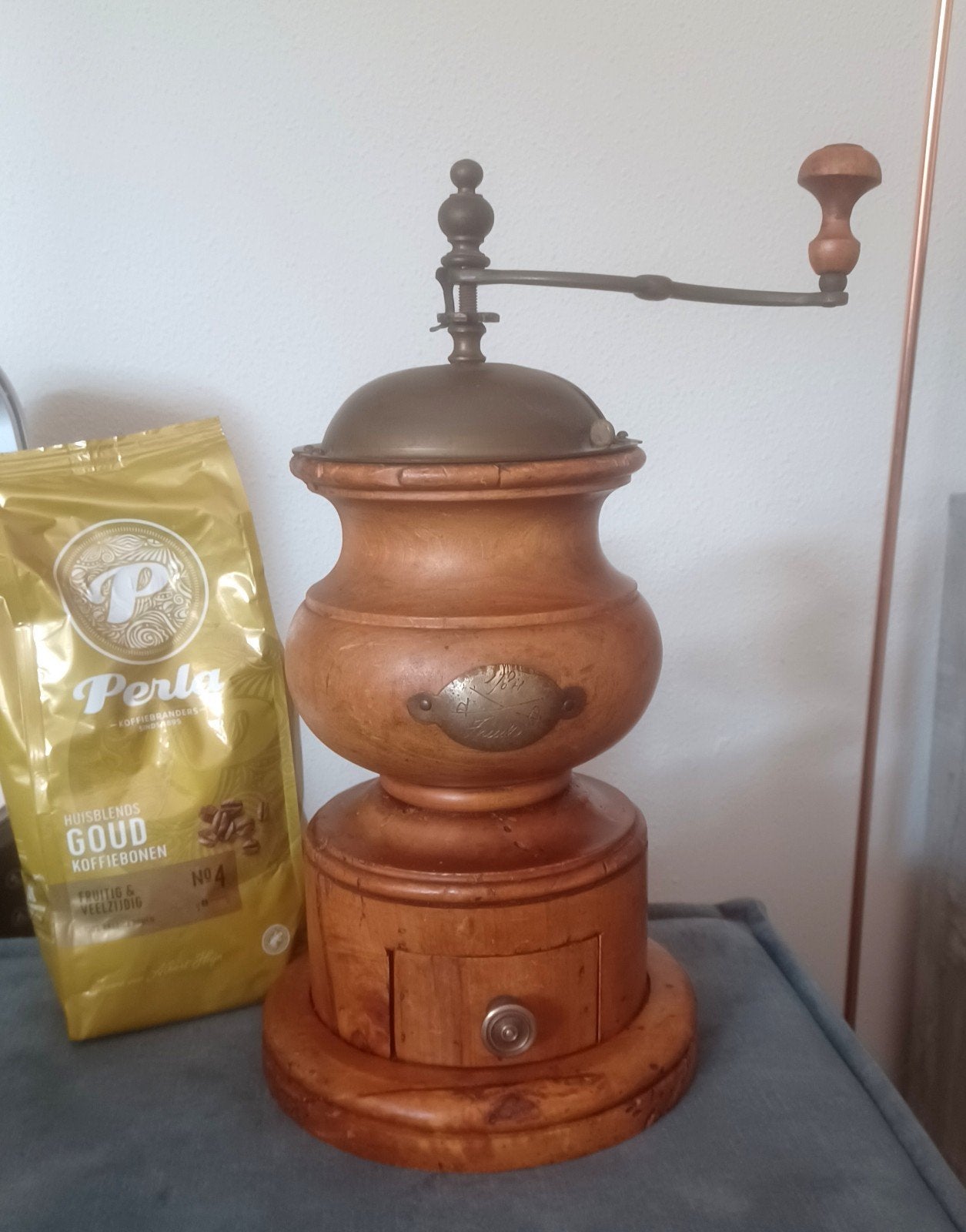 Antieke Italiaanse koffiemolen Stefano Ugolini Firenze WOW!, Antiek en Kunst, Ophalen of Verzenden