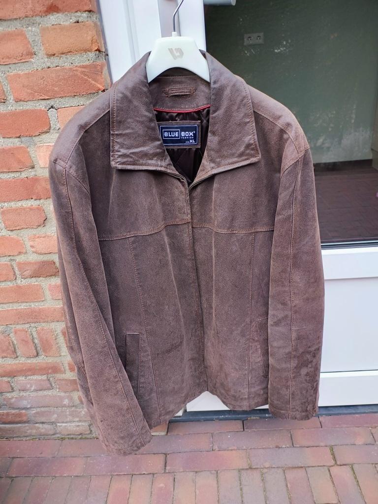 leren jas, Blue Box, Bruin, Maat 56/58 (XL), Ophalen of Verzenden