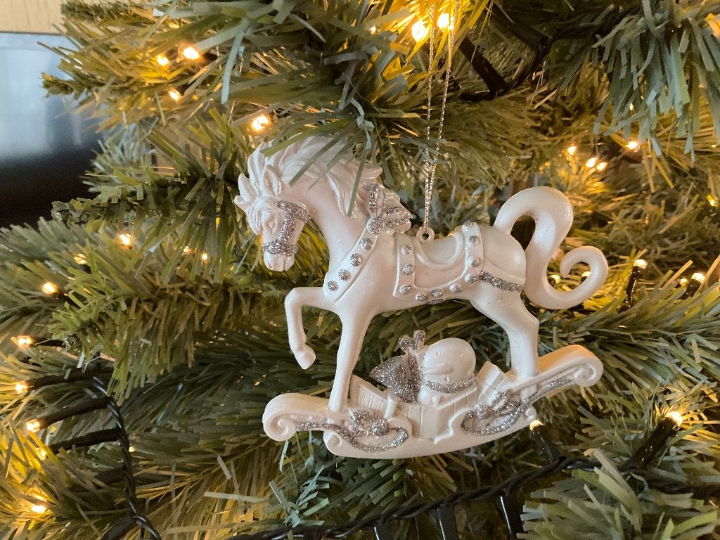 paarden ornamenten - vintage - kerstboom hangers, Ophalen of Verzenden, Zo goed als nieuw