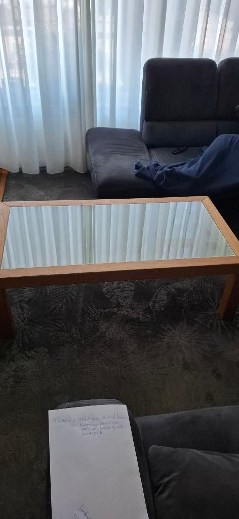 Salin tafel glas plaat, Glas, Gebruikt, 100 tot 150 cm, Minder dan 50 cm
