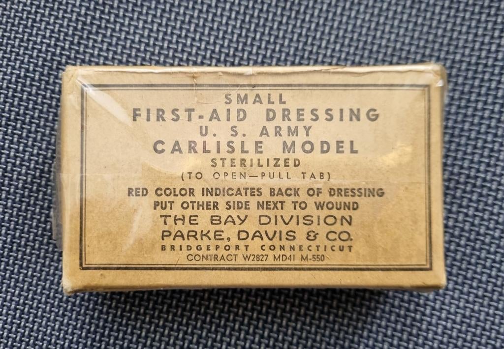 US army small first-aid dressing in originele verpakking, Ophalen of Verzenden, Landmacht, Amerika, Overige typen