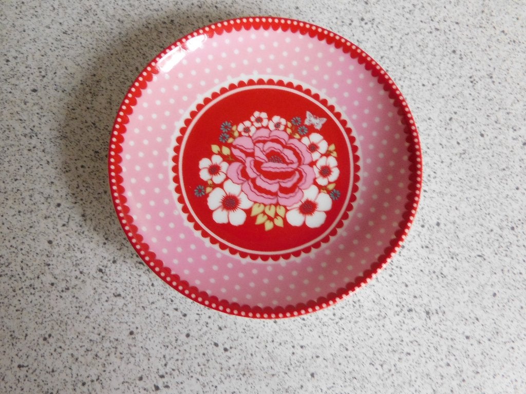 Bord 10 cm. Rood Winter Poppy Room Seven, Overige merken, Ophalen of Verzenden, Zo goed als nieuw, Bord(en)