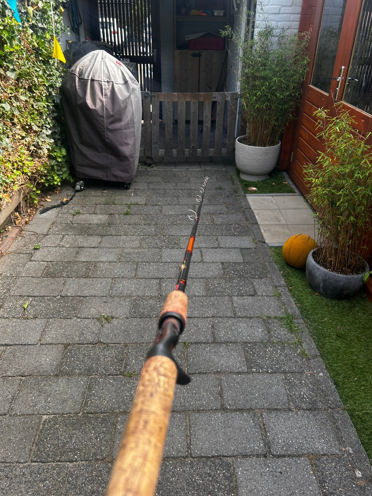 Berkley jerkbait rail hengel, Watersport en Boten, Hengelsport | Algemeen, Ophalen, Gebruikt, Werphengel