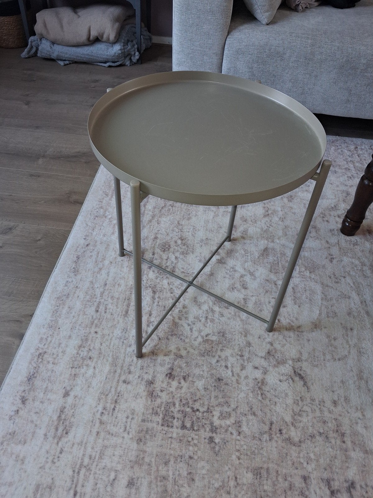 Ikea bijzettafel, leuk voor balkon of woonkamer, 45 tot 60 cm, Minder dan 55 cm, Gebruikt, Metaal of Aluminium