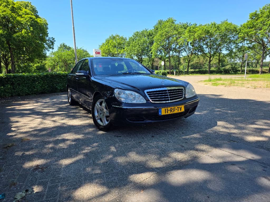 Mercedes-Benz S430L, Auto's, Automaat, Achterwielaandrijving, Blauw, Sedan