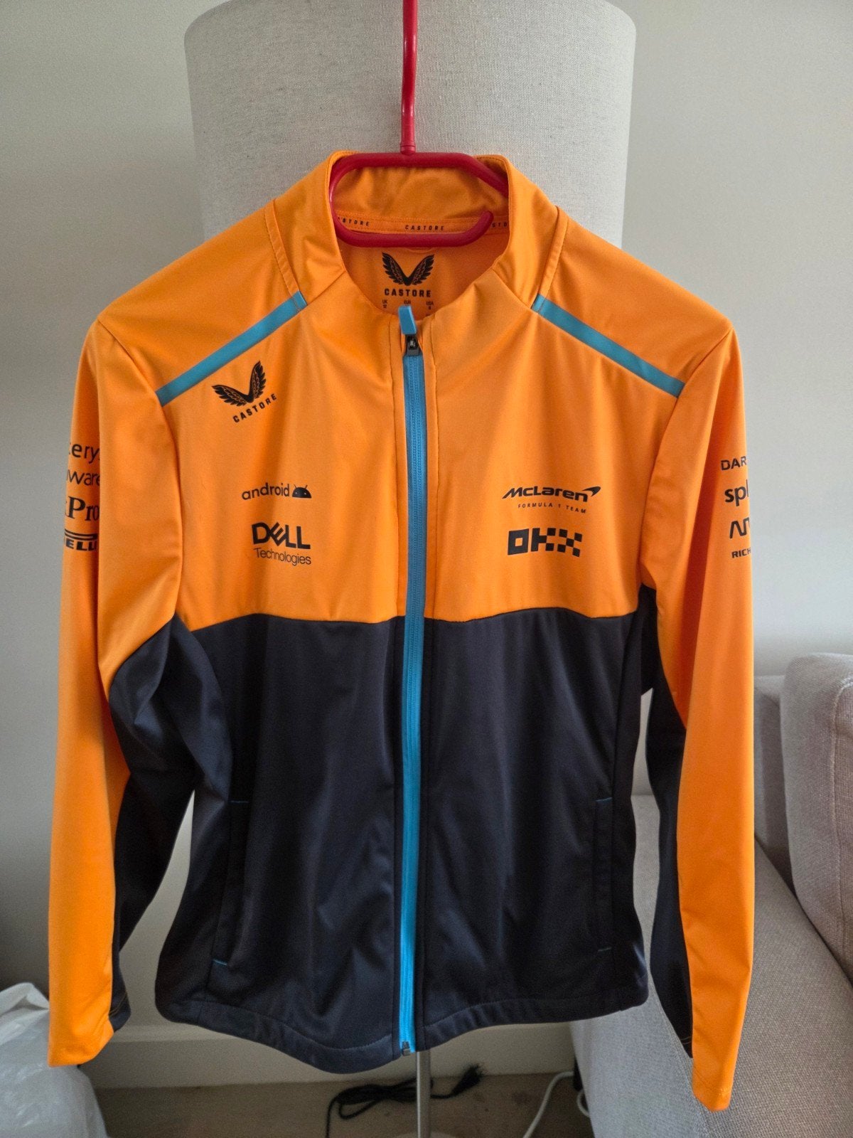 McLaren Castore F1 Team Jas - Oranje/Zwart - Maat M, Maat 38/40 (M), Oranje, Ophalen of Verzenden, Zo goed als nieuw