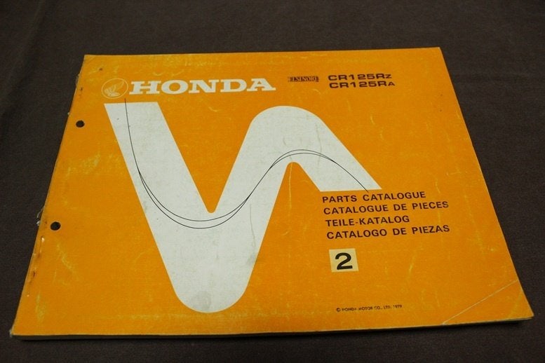 Honda CR125R Elsinore motorcycle parts catalogue CR125 Rz Ra, Ophalen of Verzenden, Honda
