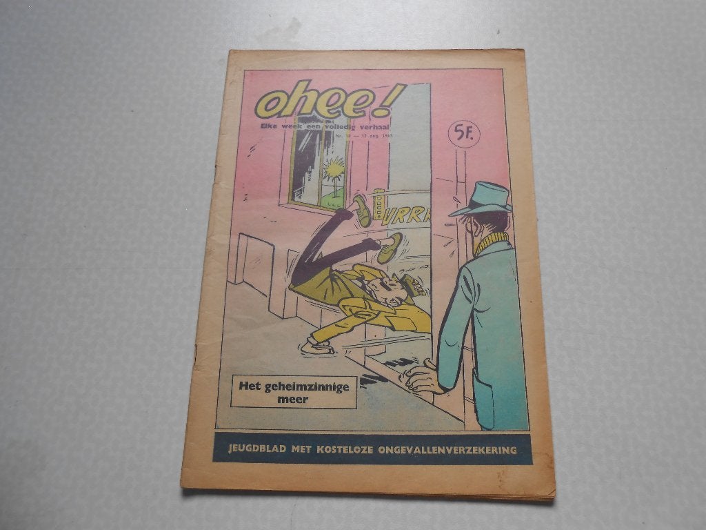 Ohee 18a Het geheimzinnige meer 1963., M. Tillieux, Eén stripboek, Ophalen of Verzenden, Zo goed als nieuw