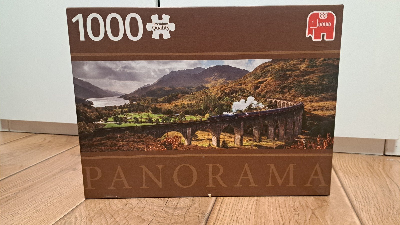 Jumbo Panorama Legpuzzel 1000 stukjes - Schotse Hooglanden, Ophalen of Verzenden, 500 t/m 1500 stukjes, Zo goed als nieuw, Legpuzzel