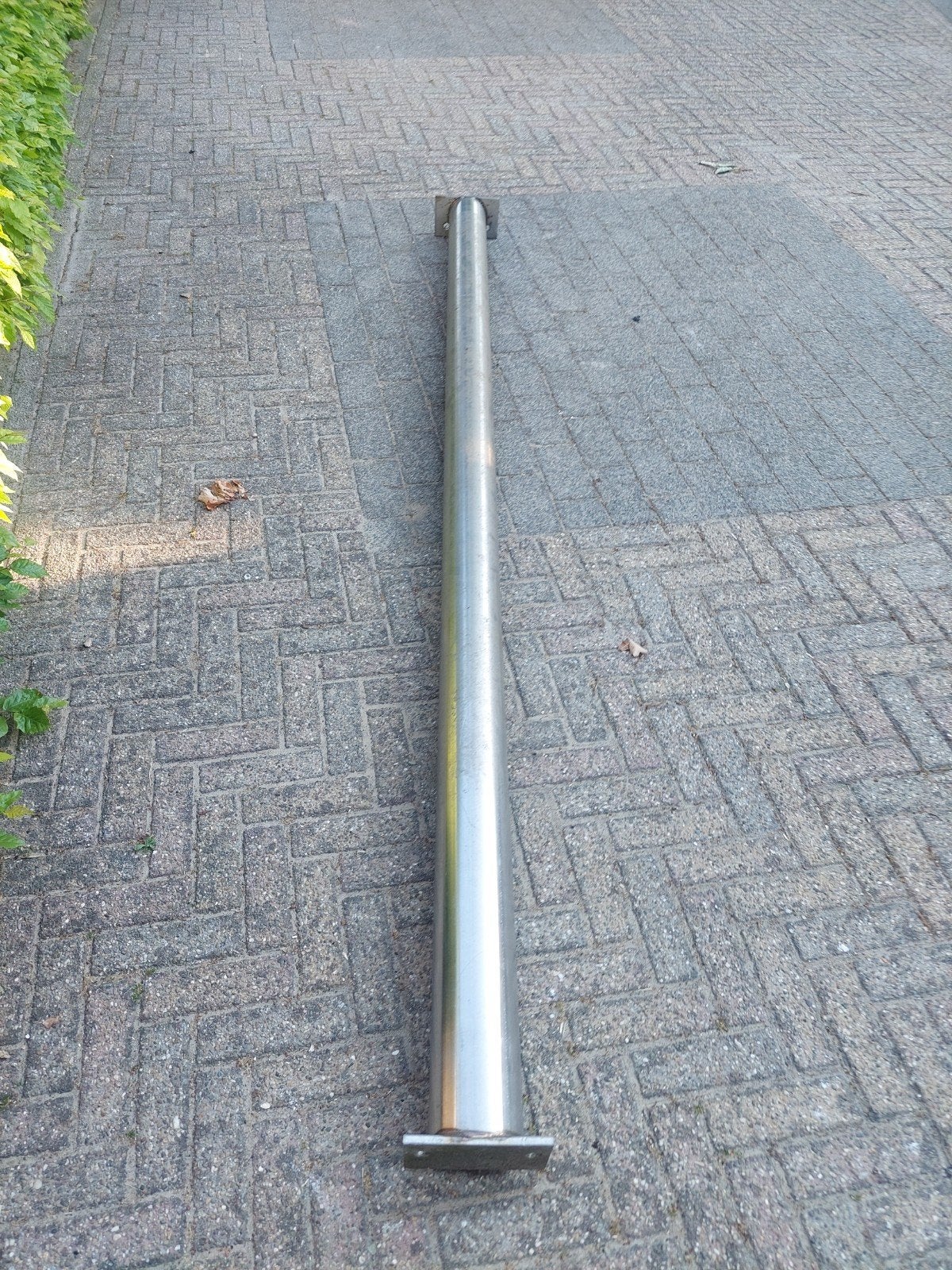 Rvs paal voor overkapping of carport, Ophalen, Gebruikt