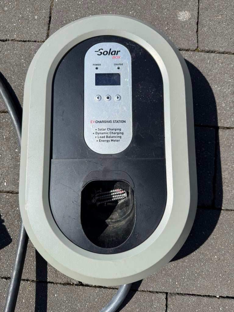 Solar Box EV Laadstation met laadkabel en aardlekautomaat, Ophalen, Gebruikt, Laadpaal en Laadkabel