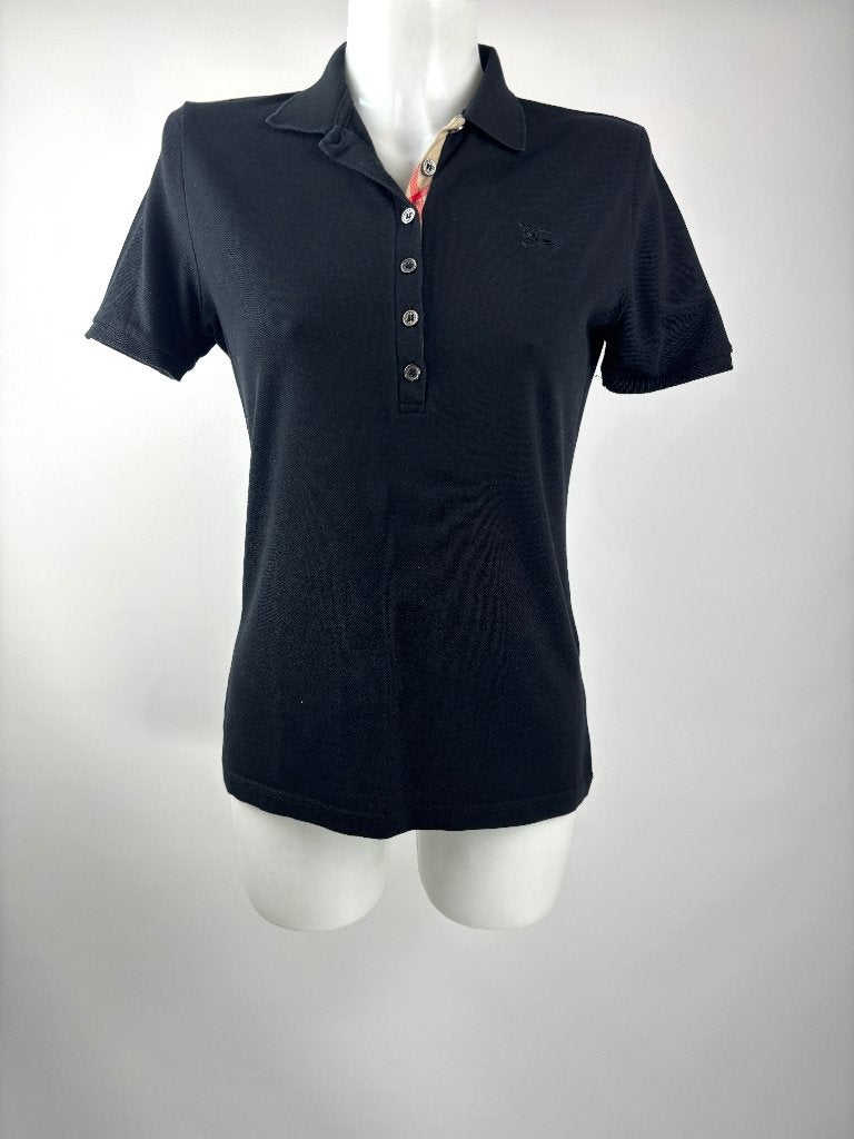 BURBERRY Zwart polo shirt   Maat M, Kleding | Dames, Maat 38/40 (M), Zwart, Ophalen of Verzenden, Zo goed als nieuw