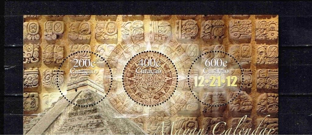 Curacao majakalender 2012 /1c2.3v, Postzegels en Munten, Ophalen of Verzenden, Postfris
