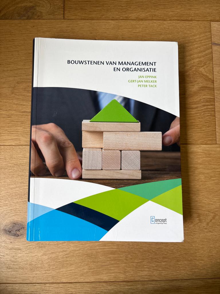 Bouwstenen van Management en Organisatie - Studieboek, Ophalen of Verzenden, Zo goed als nieuw