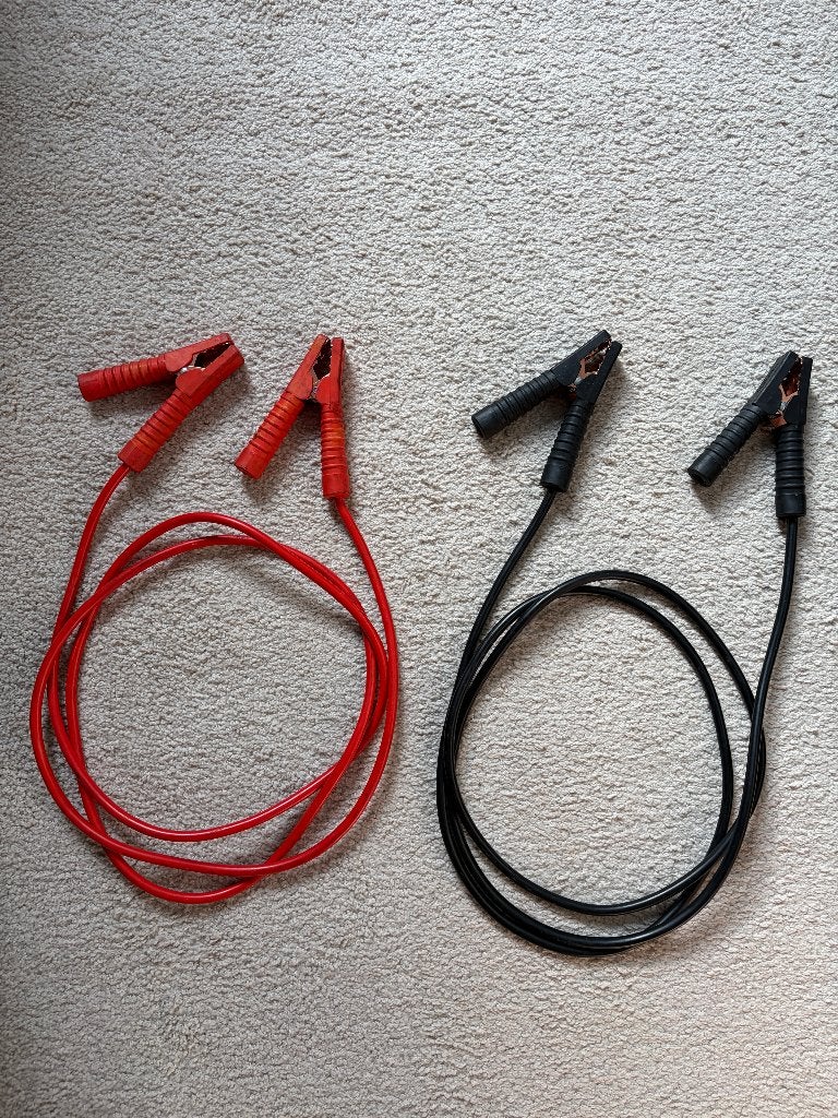 Jump start cables, 285cm, Ophalen of Verzenden, Gebruikt