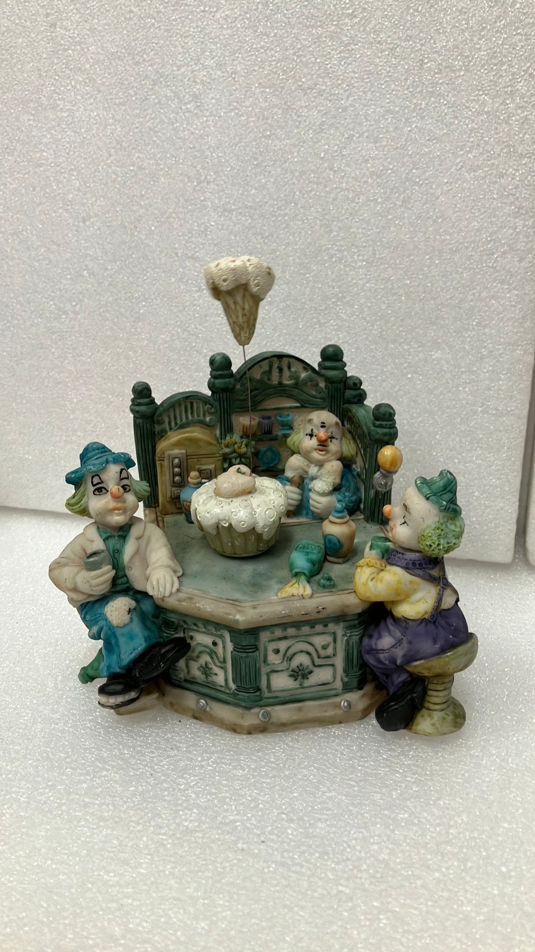 Muziekdoos met clowns - Uniek decoratiestuk, Ophalen of Verzenden, Zo goed als nieuw, Mens