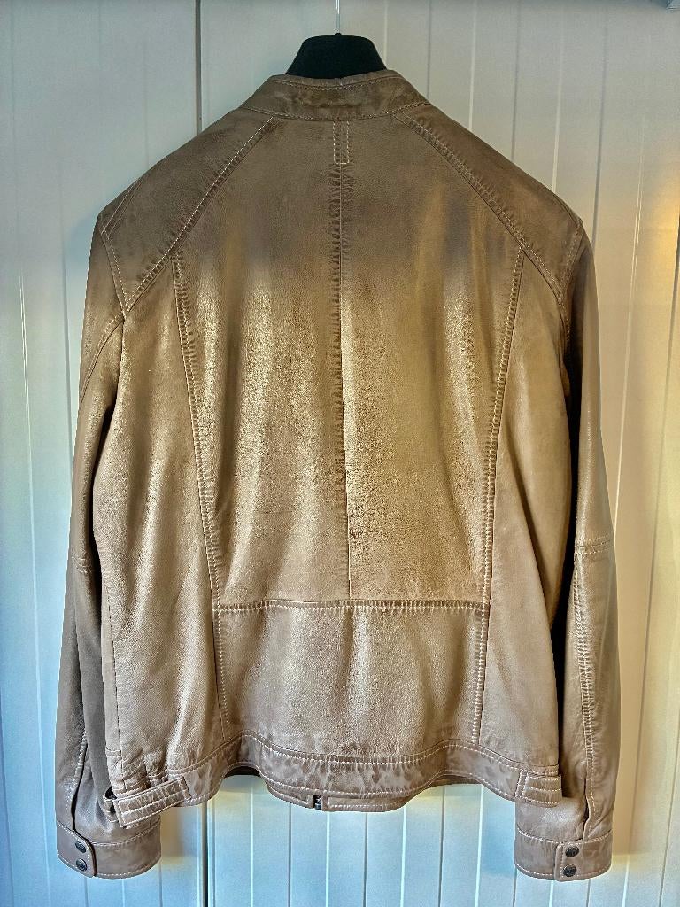 Stoer leren jack (Oakwood), Oakwood, Beige, Overige maten, Ophalen of Verzenden