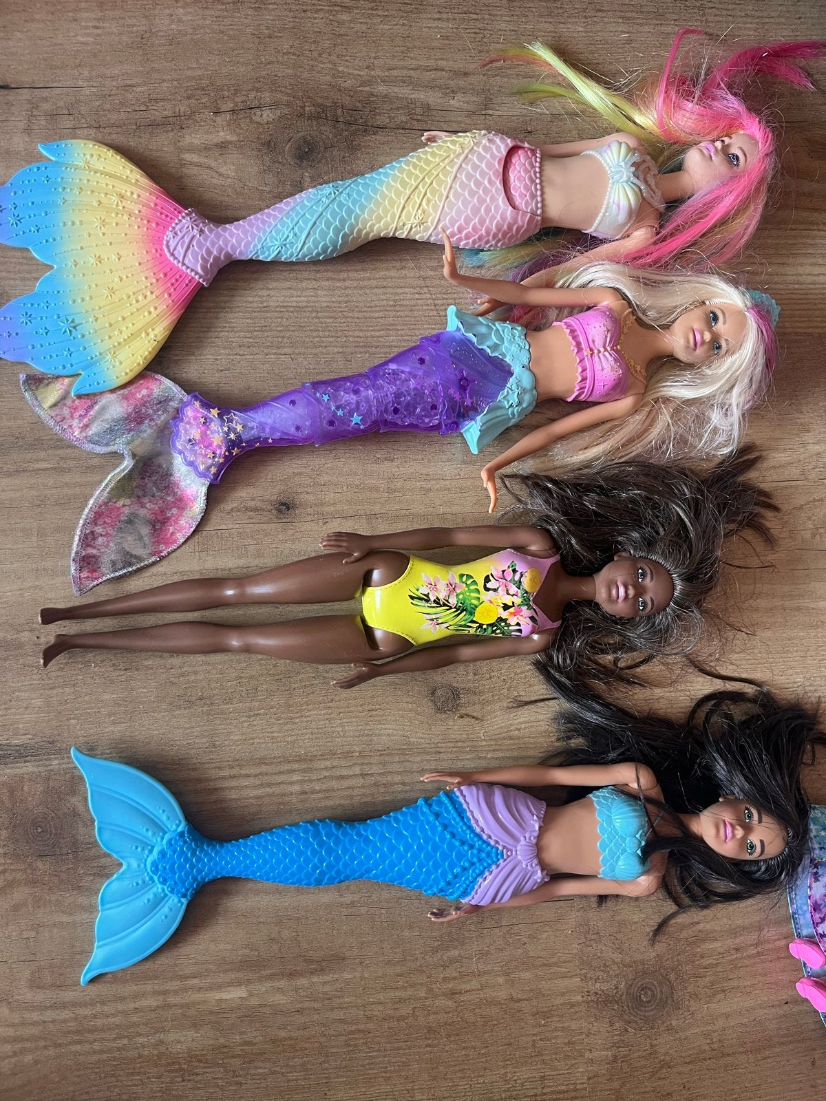 Barbie Zeemeermin en Zwempak Poppen Set, Ophalen of Verzenden, Gebruikt, Barbie