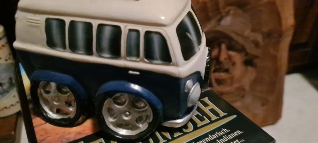 Vw bus, Verzamelen, Spaarpotten, Ophalen, Zo goed als nieuw, Steen, Aardewerk of Keramiek, Vervoermiddel