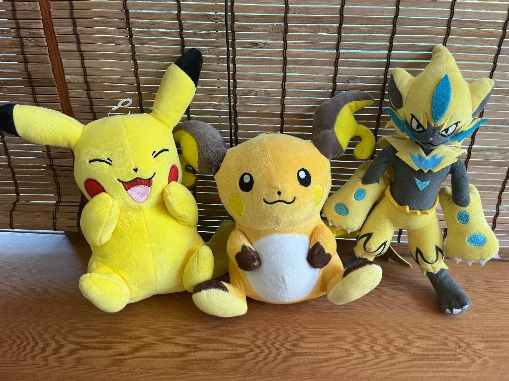 Pokemon knuffels 3x, Ophalen of Verzenden, Zo goed als nieuw, Overige typen