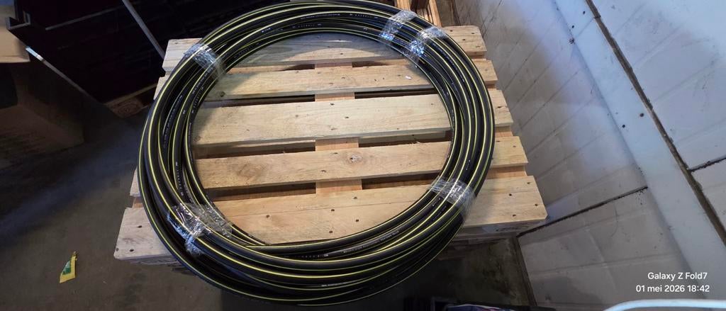 Tyleenslang HDPE gas 25 mm x 3,0 mm rol +/- 30m, Ophalen, Nieuw