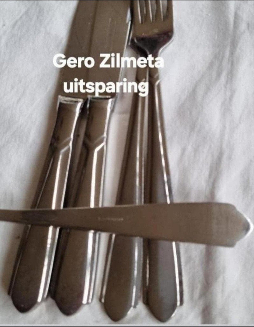 Gero Zilmeta Roestvrij bestek met uitsparing, Ophalen of Verzenden