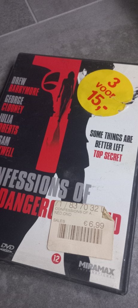 DVD Confessions of a dangerous mind - nieuw, Alle leeftijden, Ophalen of Verzenden, Nieuw in verpakking, Actiethriller
