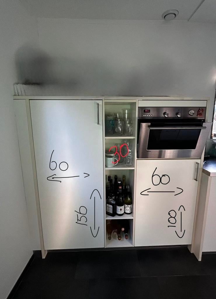 Keuken exclusief apparatuur. Gratis afhalen 22-23 mei, Huis en Inrichting, Keuken | Complete keukens, Ophalen, Gebruikt, Overige typen