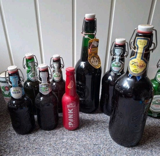 Grolsch verschillende beugelflessen, Ophalen of Verzenden, Zo goed als nieuw, Glas of Glazen, Grolsch