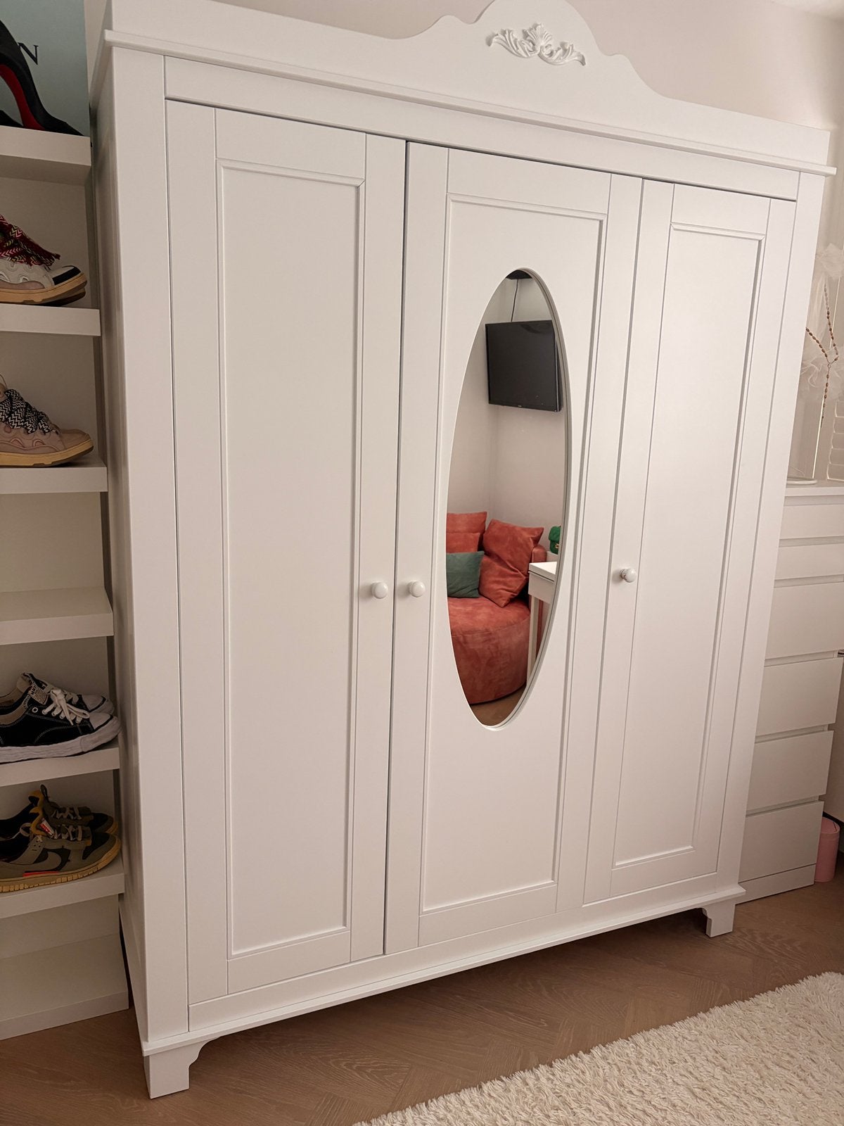 Bopita drieluiks kast Romantic, 100 tot 150 cm, Ophalen of Verzenden, Zo goed als nieuw, 150 tot 200 cm