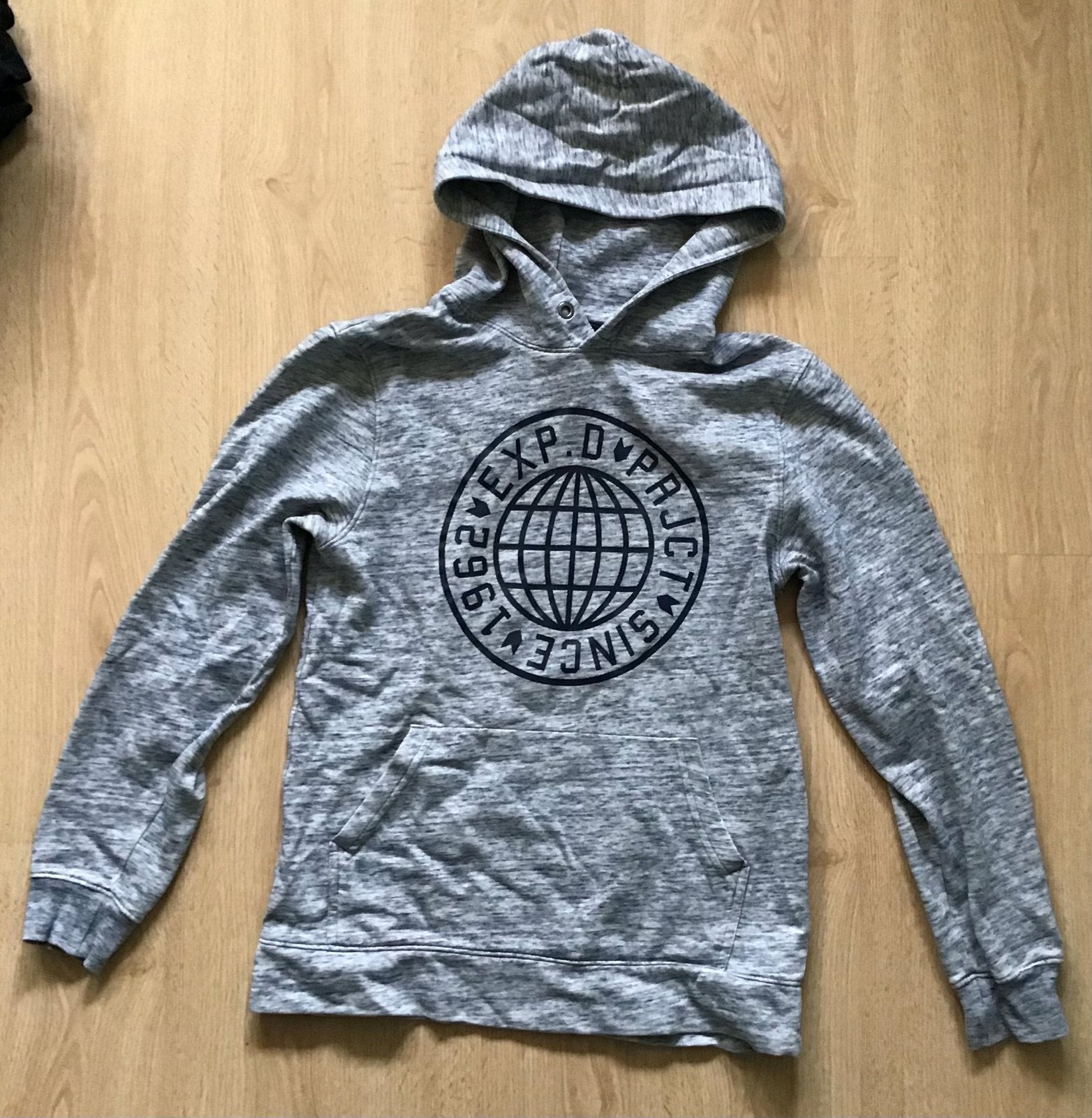 Blauwe H&M sweater met capuchon maat 170, Trui of Vest, H&M, Ophalen of Verzenden, Zo goed als nieuw
