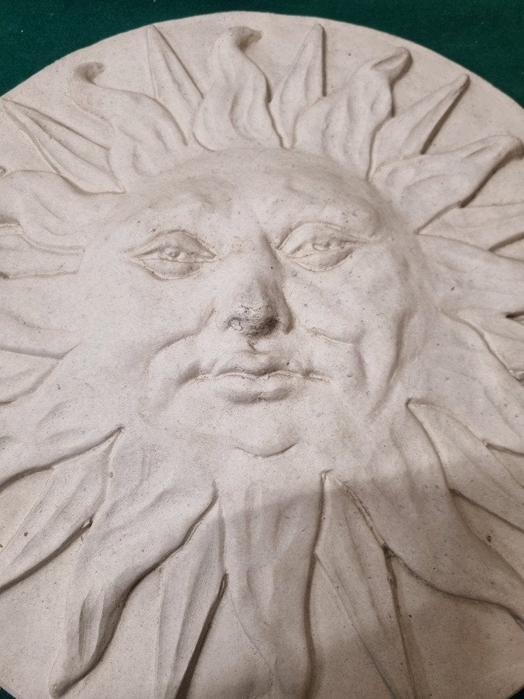 muurhanger zon van beton zwaar, Huis en Inrichting, Woonaccessoires | Wanddecoraties, Ophalen of Verzenden, 'T Olde Gre-j, Info@toldegrej.nl