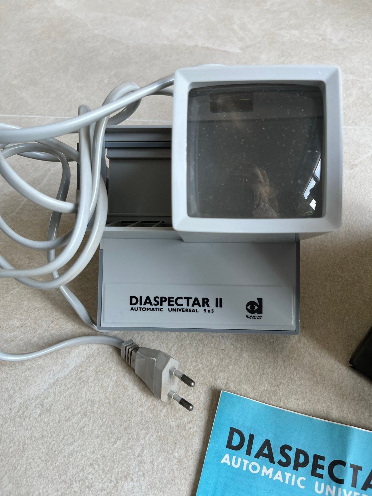 Diaprojector Diaspectar II Automatic Universal 5x5, Audio, Tv en Foto, Diaprojectors, Ophalen, Gebruikt, Met scherm