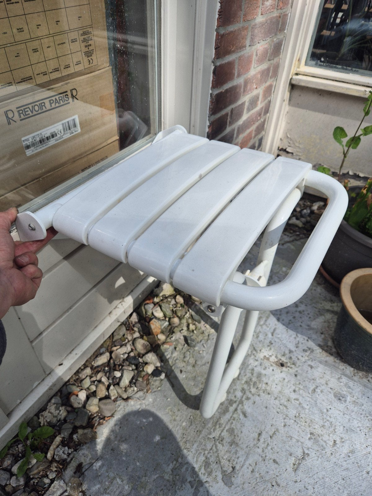 Douchestoel opklapbaar, Huis en Inrichting, Badkamer | Badkamermeubels, Overige typen, Minder dan 100 cm, 25 tot 50 cm, 50 tot 100 cm