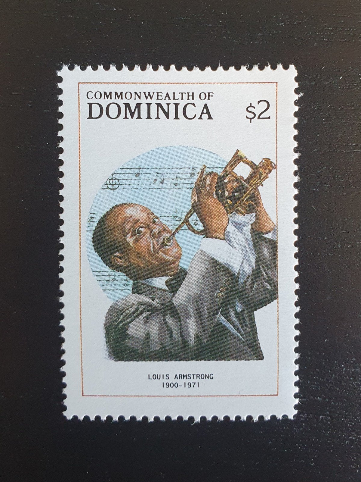 Dominica 1988 Muziek Louis Armstrong Michel 1127 postfris, Verzenden, Postfris, Overige thema's