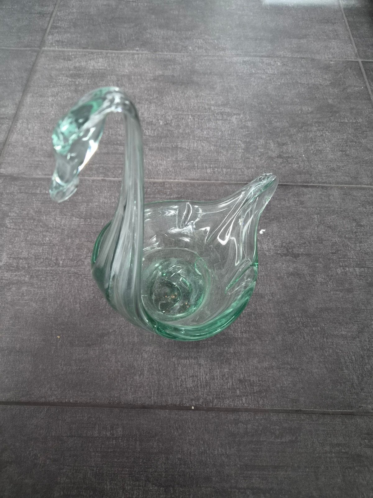 vintage gekleurd glas glazen zwaan, Ophalen