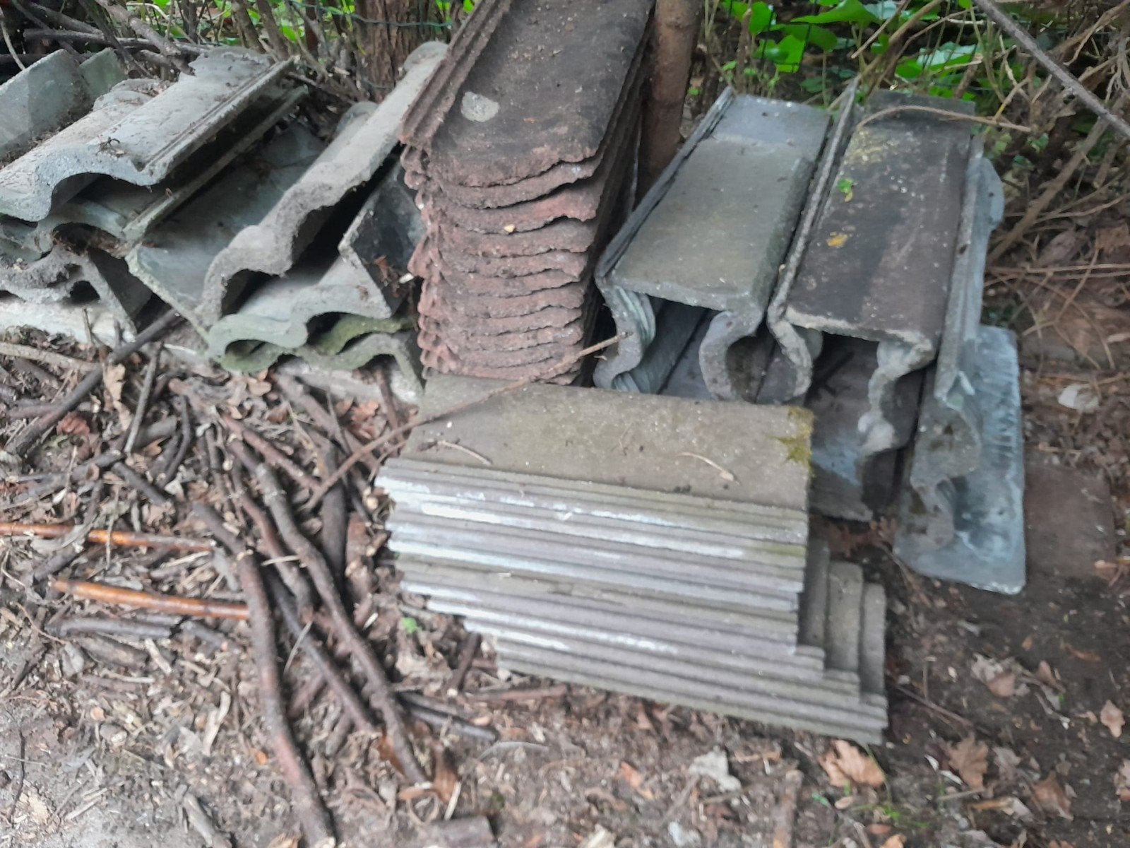 Gevelpannen, halve sneldek , nokvorst, Ophalen, Steen of Klei, 15 m² of meer, Dakpannen
