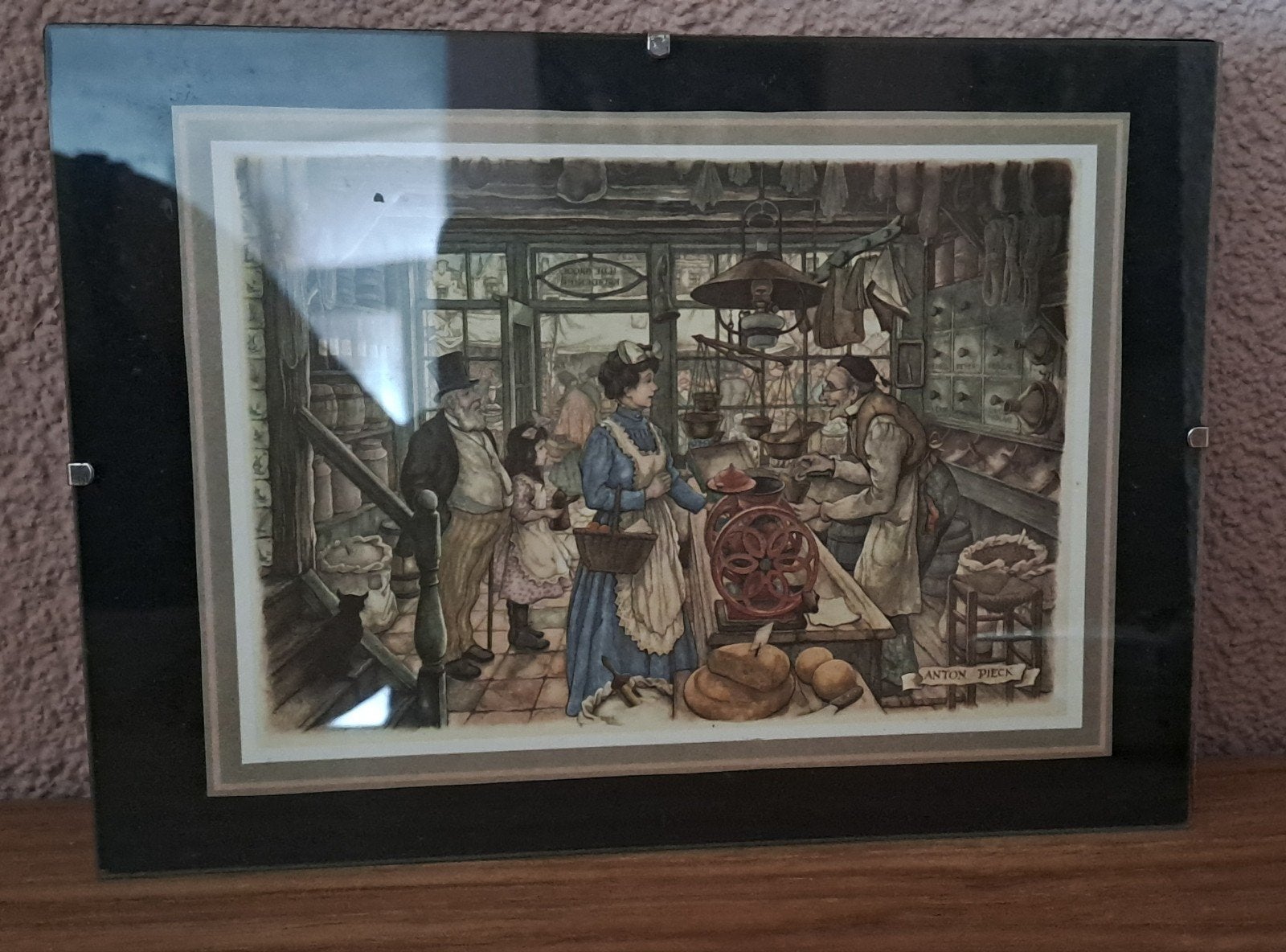 Anton Pieck Print - De Kruidenier, Ophalen of Verzenden