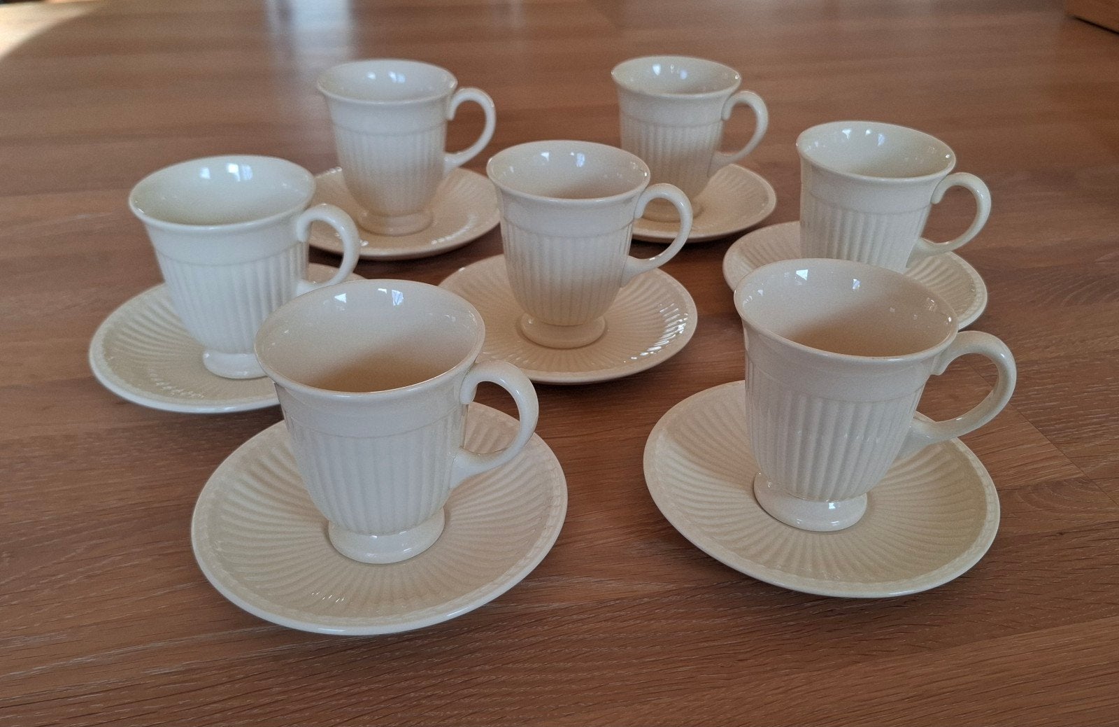 Koffiekop en schotel - Wedgwood (prijs per stuk,7x), Ophalen of Verzenden, Zo goed als nieuw, Porselein, Kop(pen) en/of Schotel(s)