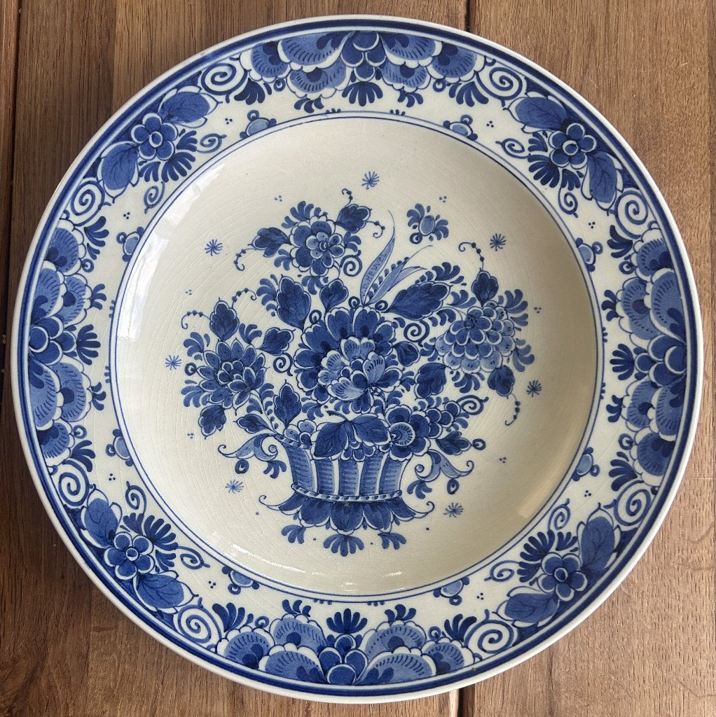 Delftsblauw bord van plateelbakkerij Zenith uit Gouda., Antiek en Kunst, Ophalen of Verzenden