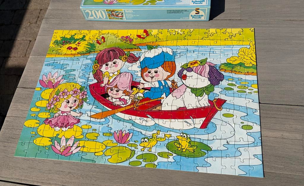 Dufty puzzel 200 stukjes vintage, Ophalen of Verzenden, Gebruikt