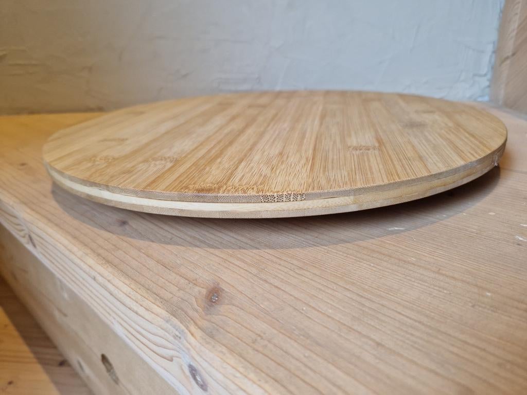 Draaiplateau bamboe klein - met verfvlekje, Huis en Inrichting, Keuken | Keukenbenodigdheden, Ophalen of Verzenden