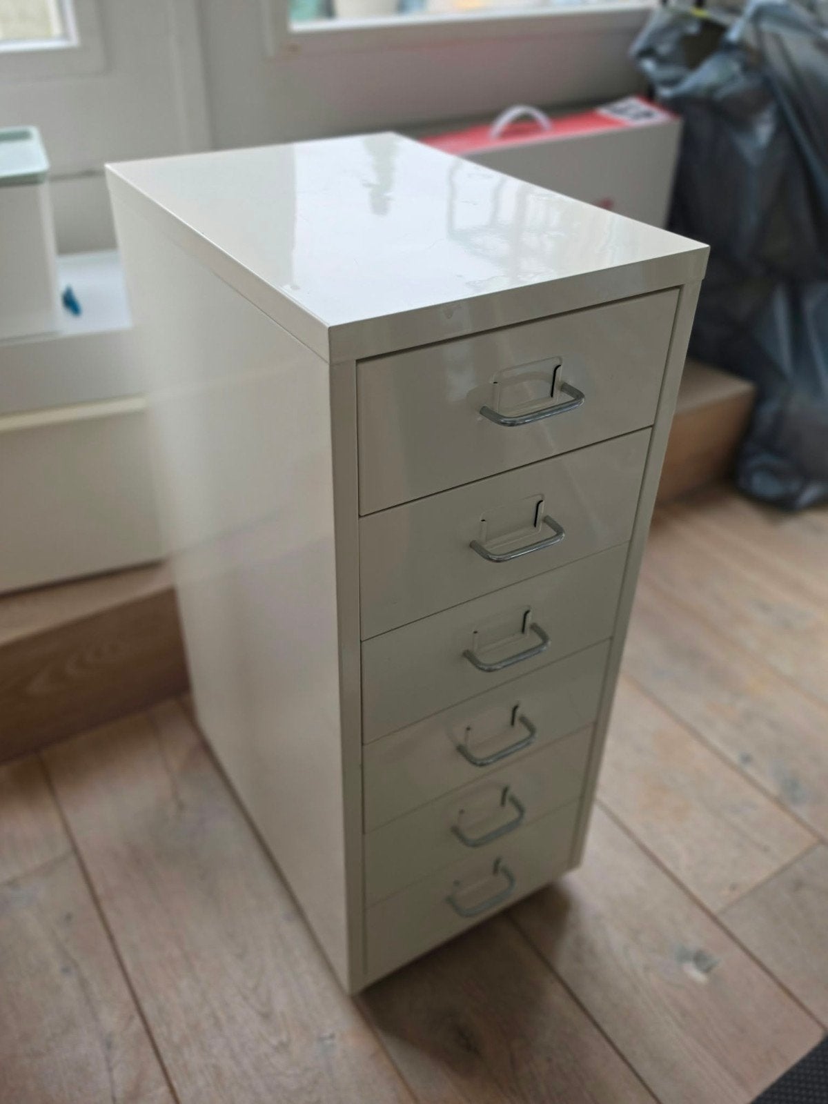 IKEA Helmer ladeblok op wielen, wit, Ophalen, Minder dan 50 cm, Gebruikt, Modern, functioneel