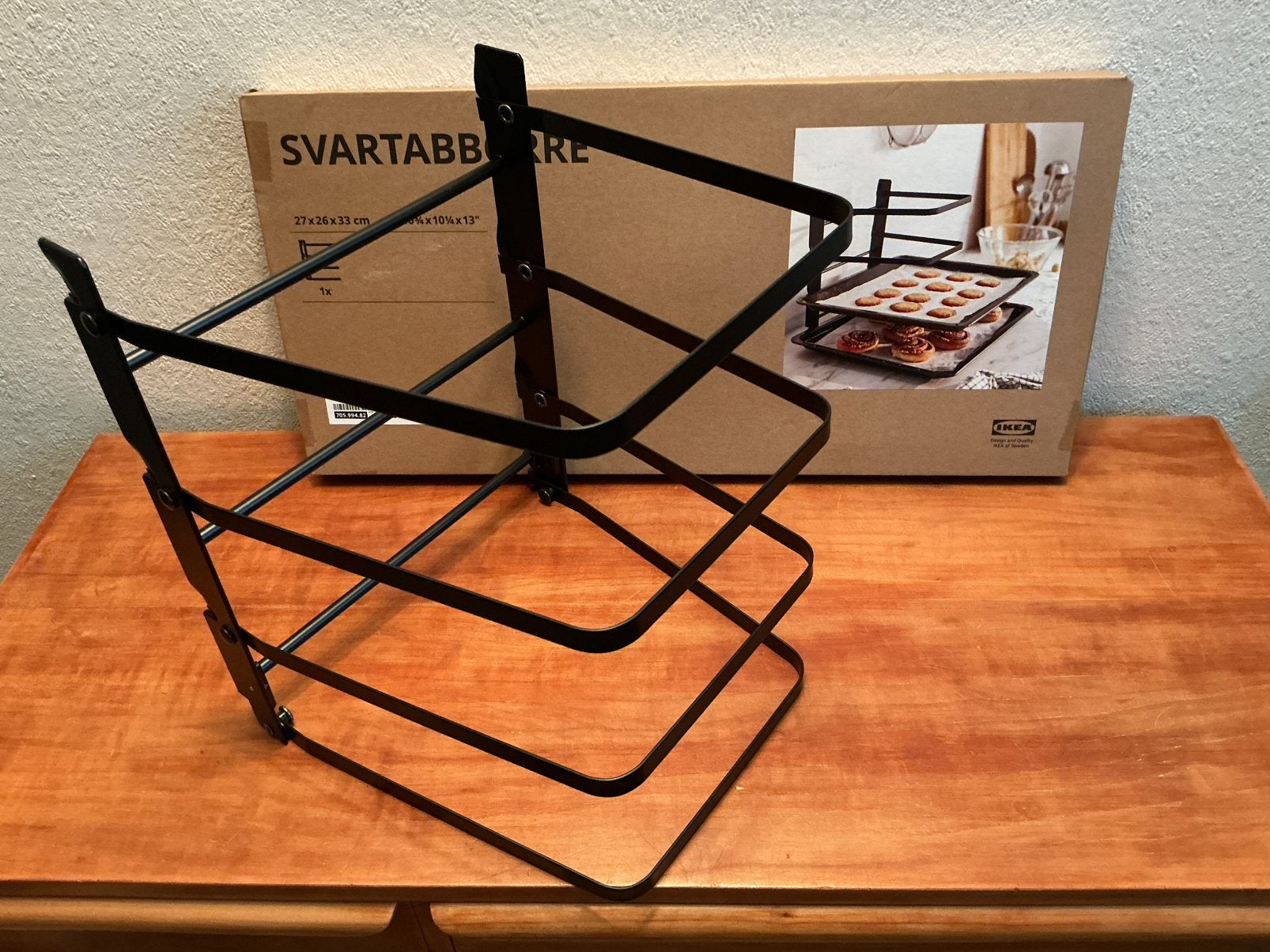 IKEA bakblikkenrek- SVARTABBORRE- 2 stuks, Overige typen, IKEA, Nieuw, Ophalen of Verzenden