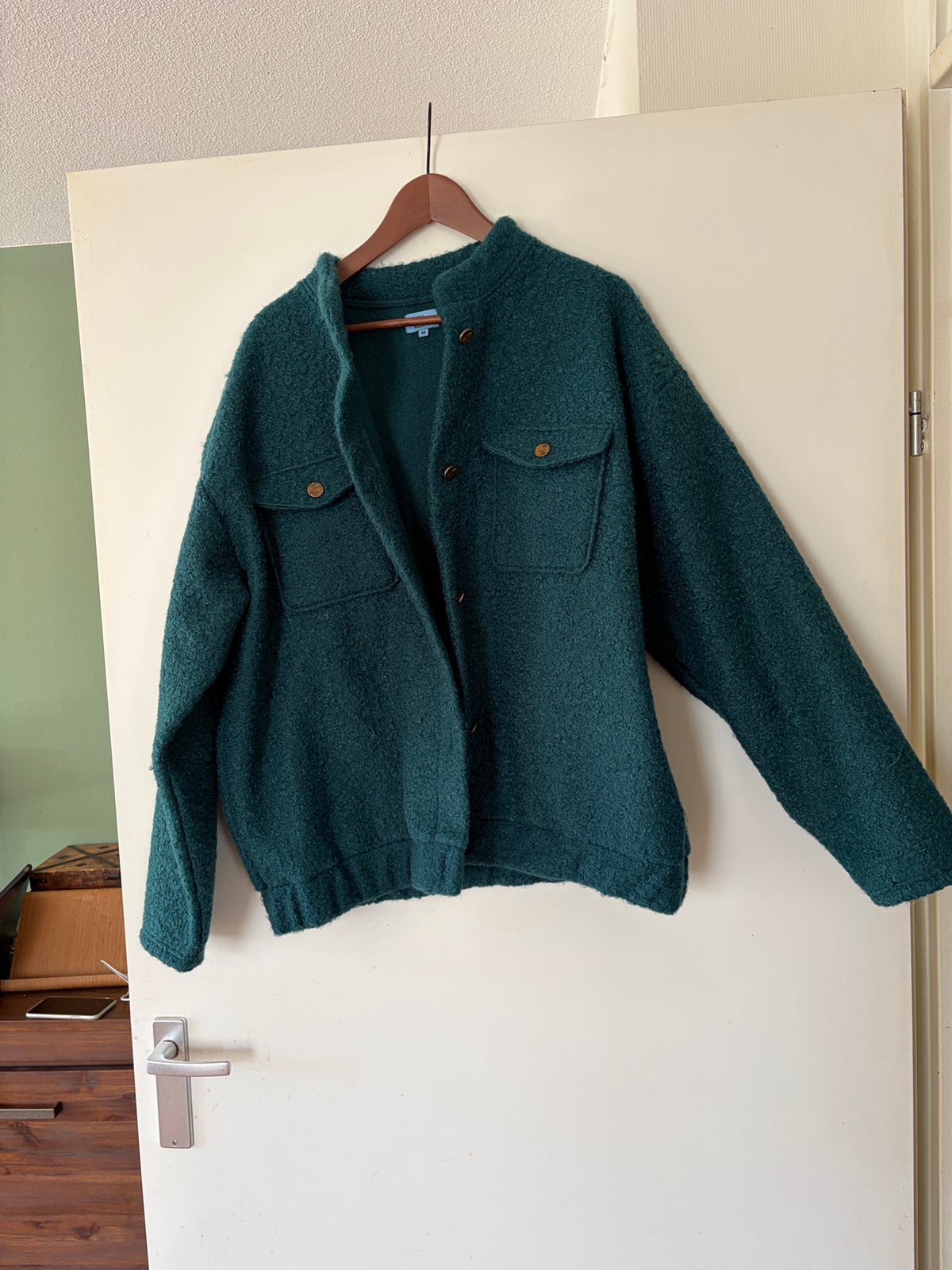 VELESTE Lotte vest maat 46 – diep petrolgroen, Ophalen of Verzenden, Zo goed als nieuw, Maat 46/48 (XL) of groter, Groen