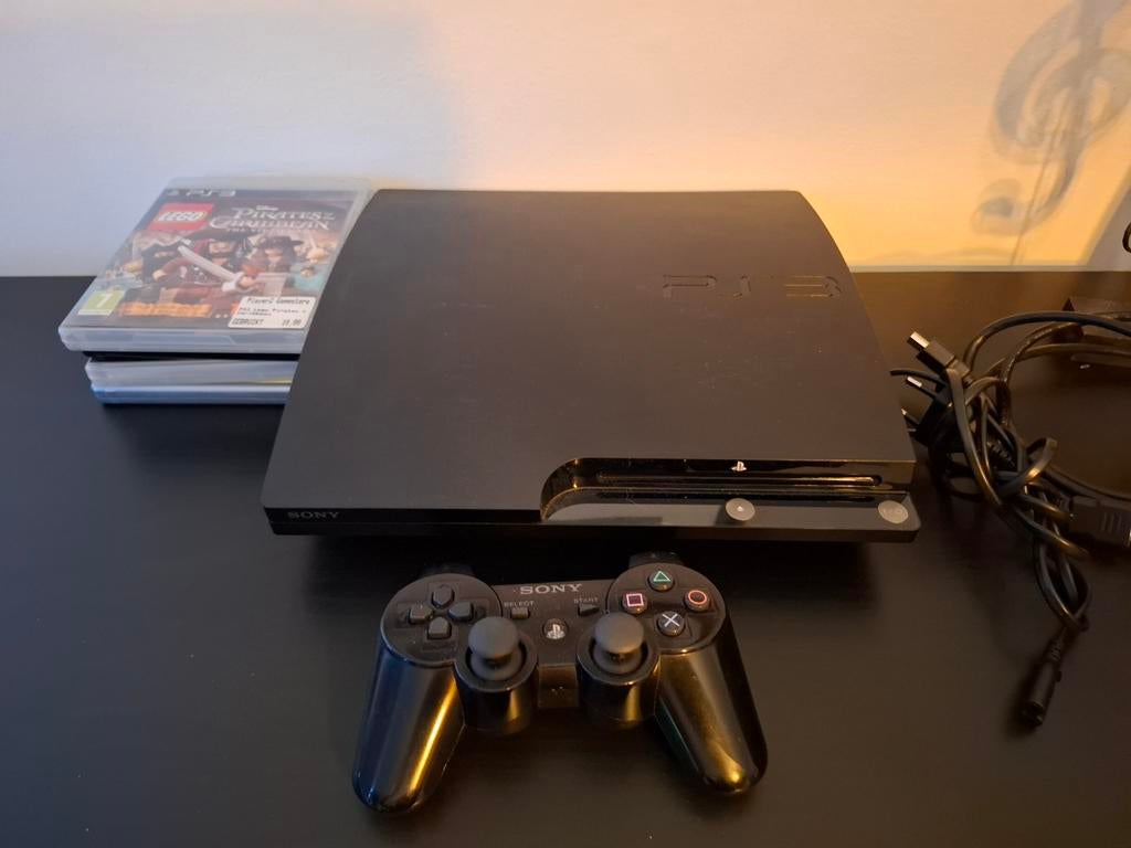Playstation 3, Spelcomputers en Games, Spelcomputers | Sony PlayStation 3, Ophalen, Gebruikt, Met 1 controller, Met games