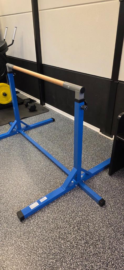 Verstelbare gymnastiekrek / turnrek voor kinderen – blauw, Sport en Fitness, Kindermaat 146 t/m 176, Ophalen, Zo goed als nieuw
