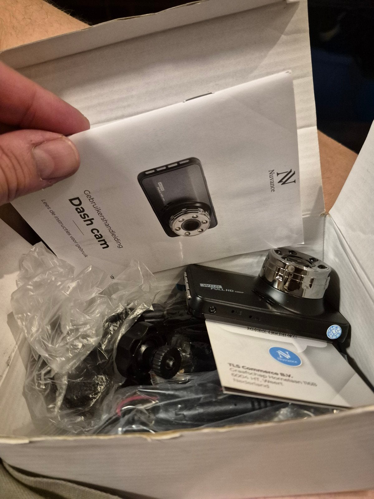 Nuvance Full HD 1080p Dashcam met WDR, Auto diversen, Dashcams, Nieuw, Verzenden