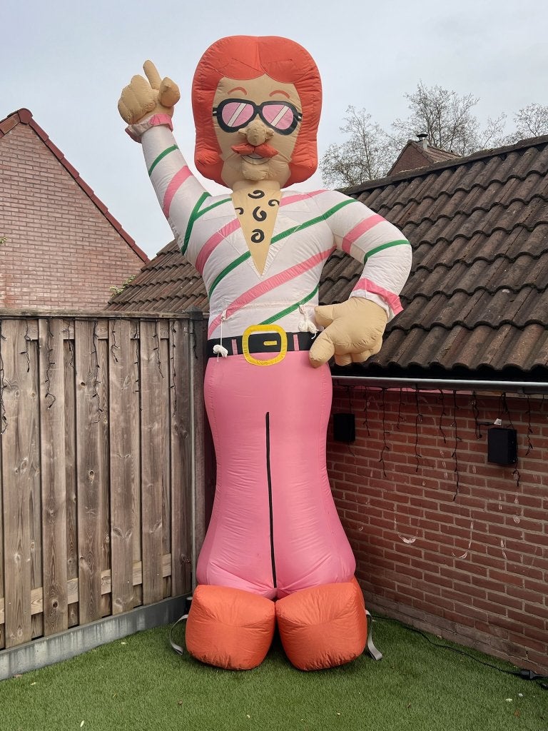 Abraham Groovy Hans Opblaasfiguur te huur, Ophalen, Zo goed als nieuw, Overige